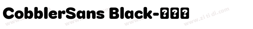 CobblerSans Black字体转换 CobblerSans Black字体转换